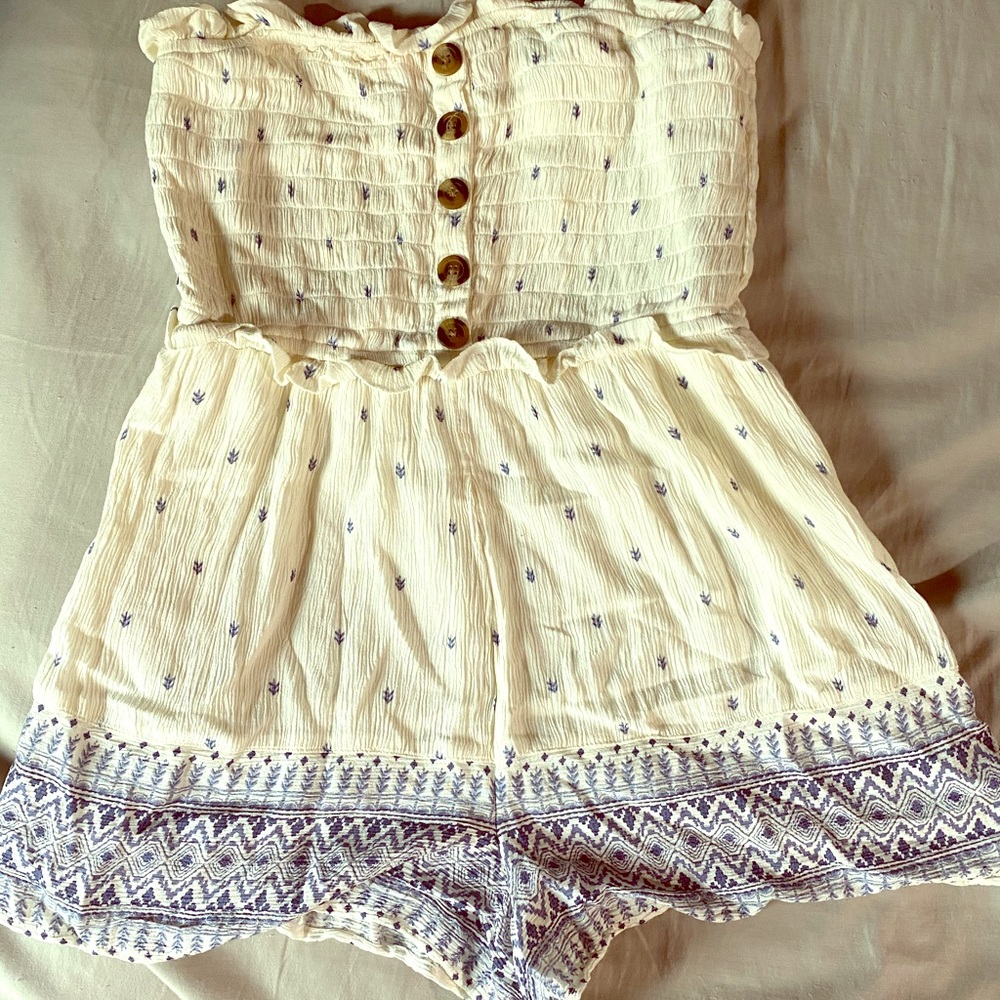 American Eagle Strapless Romper